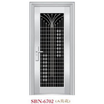 Puerta de acero inoxidable para exteriores (SBN-6702)